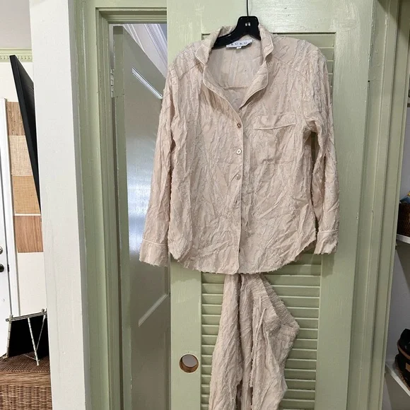 Buru Silk Pajama Formal Set - Eveningwear set - ivory - Picture 3 of 6